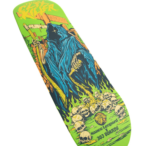 303 Boards - 303 X Sauce Leopard "CLFX Killer" Neon Deck (Multiple Sizes)